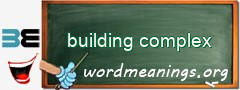 WordMeaning blackboard for building complex